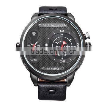 Double movement fashion trend multi function quartz watch!!! MIDDLELAND WATCH NEW ARRIVAL !!!