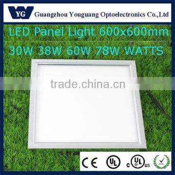 CE UL certificate 30W 38W 60W 78W 600x600 led ceiling light