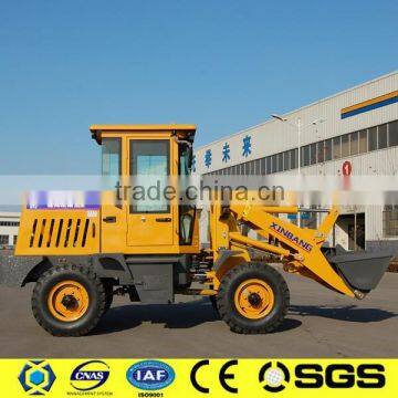 weifang 1 ton wheel loader with joystick/pallet fork / snow blower