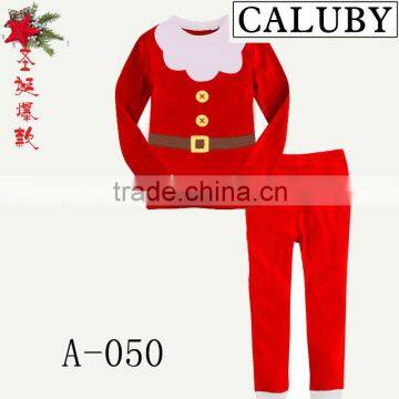 children christmas pajamas,100%cotton,hot sale longsleeve design