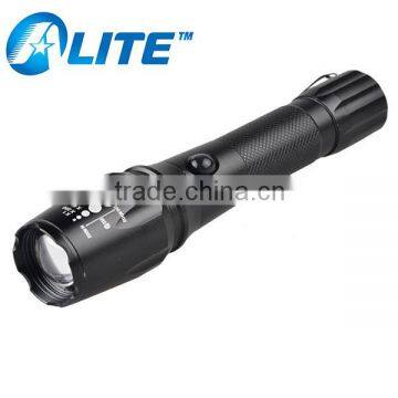 Aluminum Rechargeable Powerful Zoom Led Flashlight Torch