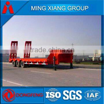 heavy duty 3 axles low bed truck trailer for machine transportation