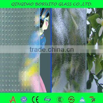 Factory Price 3-8mm Begonia Patterned Glass photo-4
