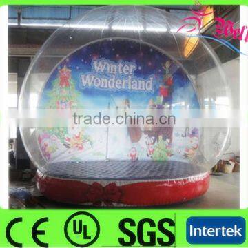 2014 christmas inflatable snow globe/ inflatable christmas snow globe decoration