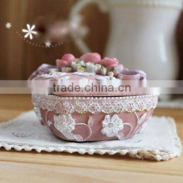 AN474 ANPHY European Style Heart-shaped Rose Wedding Decoration Ring Jewelry Flip Box Holder Display Stock 8.5*7*5cm
