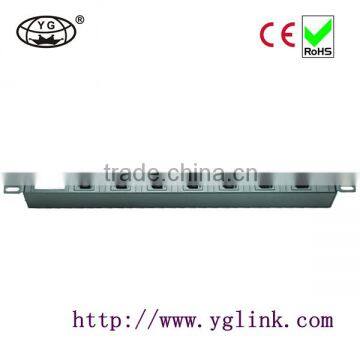 IEC C13 type PDU socket for cabinet with Current voltmeter IEC C13 socket IEC PDU 19"1U 7ways