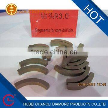 DIAMOND SEGMENTS FOR DIAMOND CORE DRILL BITS