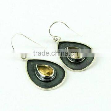 Celebrate Summer Citrine 925 Sterling Silver Earring