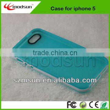 Plastic + TPU 2 in 1 pc case for iphone 5 5C 5S