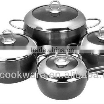 8PCS Geman Technologic Hard-Anodized Aluminium Cookware Set