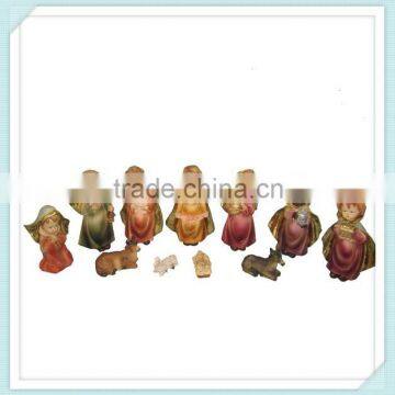 New Style Cute Christmas Resin Nativity Set Small Figurines