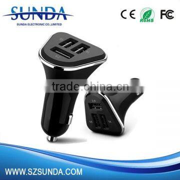 3.1A 5.2A Universal three usb port car charger for tablet PC and mobile phone