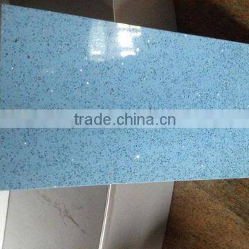 2014 Crystal blue Engineering Quartz slab countertop