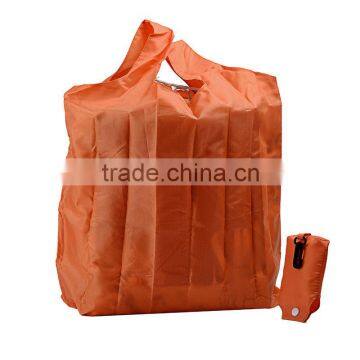 Promotional polyester folding supermarket shoping bag