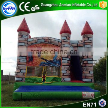 Digital Printing inflatable trampoline kids bounce house commercial bouncy castle for sale