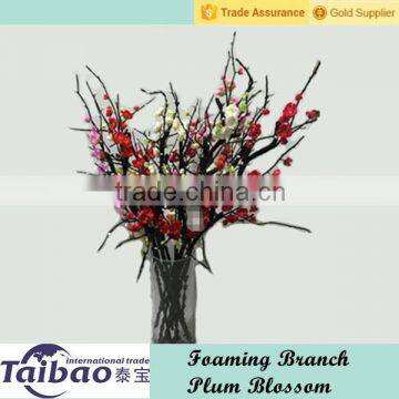 Long stem foaming branch plum blossom artificial wintersweet flowers