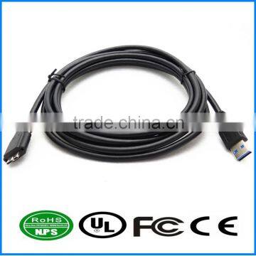 USB3.0 Datacable AM-MicroB Cable With Retaining Screw Connecting High Speed Standard 9 Core Datawire For Samsung Charging Cable