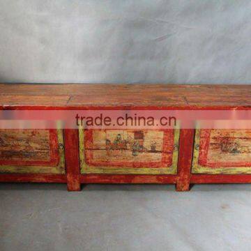 Chinese Antique Furniture living room painting cabinet