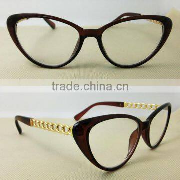 2014 best selling reading glasses with metal mixed frames, woman reading glasses ,