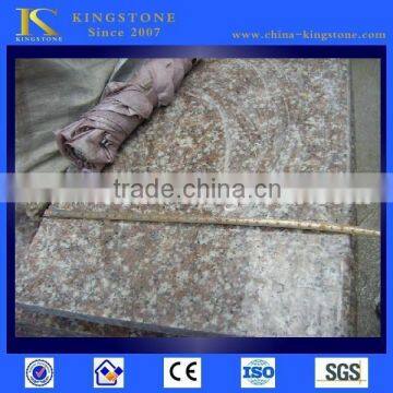 Cheap peach red granite stair (Good Price CE)