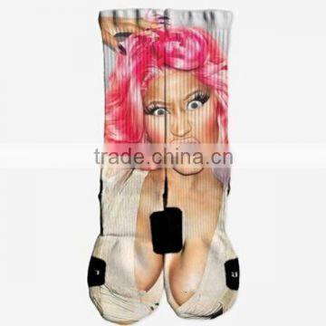 Madonna pictures digital print socks