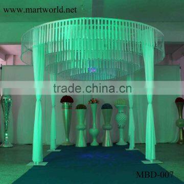 Beautiful White Round Shape Fabric Wedding Mandap Decoration for Weding Decoration Supplise in Guangzhou MBD-007 photo-3