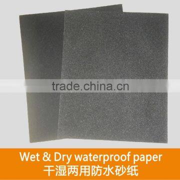 Wet & Dry waterproof paper for damp smoothing of automotive bodies ideal for hand tooling on paints in general on wood plastics