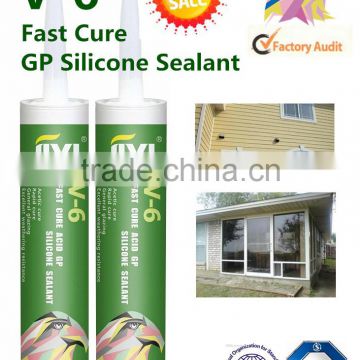 Construction Usage silicone sealant V6 for alumilum window and door