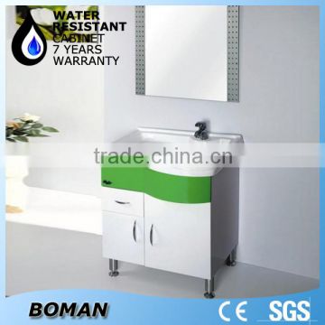 80cm glass washbasin bathroom pvc laundry Vanity