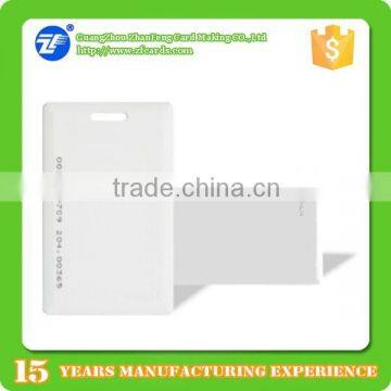 Plastic pvc 125KHz blank proximity card with TK4100