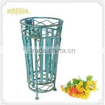 Vintage Wrought Iron Round Eco Friendly Umbrella Display Rack photo-5