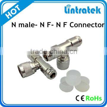 N connector N Type Male to double female RF Coaxial Connector