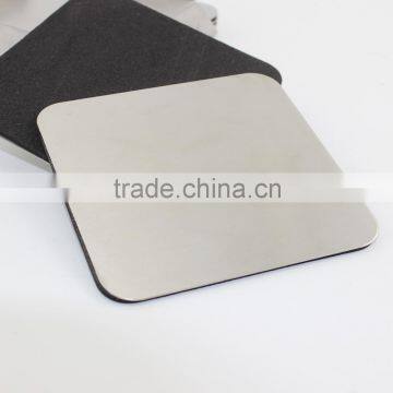Superb Quality Square Stainless Steel Coaster With Holder Set (4pcs) photo-2