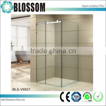 Easy install bathroom sliding door glass shower cabin portable shower cubicle