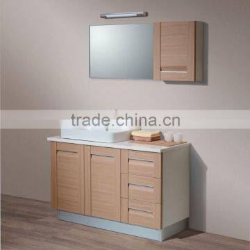 2011 plastic bathroom vanity mirror pvc bathroom cabinet W1175-120F