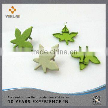 High quality mini craft brad with leaf shaped