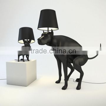 40W Pooping Dog Floor Lights Black White Red Color Goodboy Study Lamps