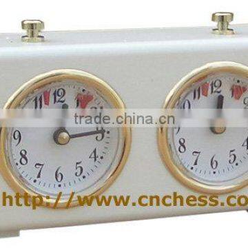 chess clock with white