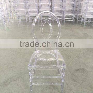 Clear crystal wedding chair rental chair