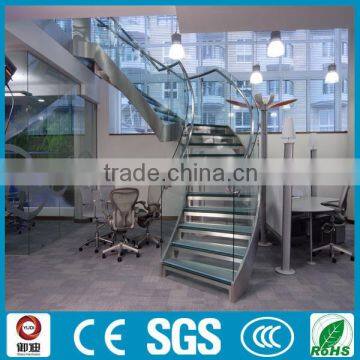 European Style Home Use Stair Glass Railing Prices photo-3