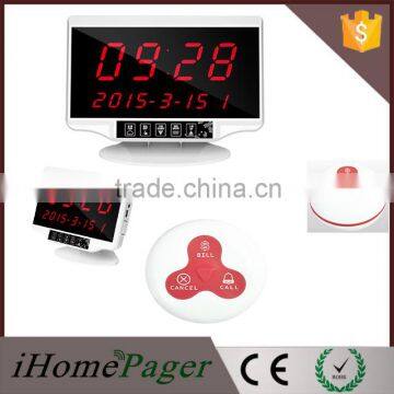 Touch screen receiver customised different languages button wireless calling system