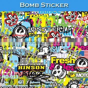 HD-016 CARLIKE Air Free Super Quality Wrapping Bomb Sticker Film photo-6