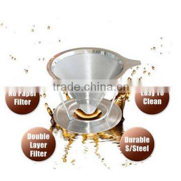 Wholesale Promotion Pour Over 18 8 Stainless Steel Coffee Filter