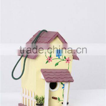 Eco-friendly decorative MDF pet birdhouse