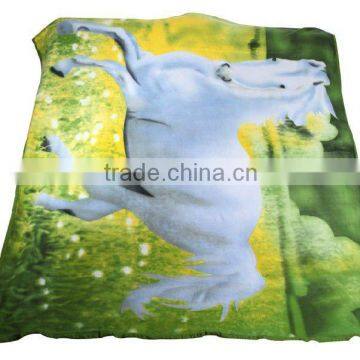 100% polyester animal design fleece blanket manufactuter in china