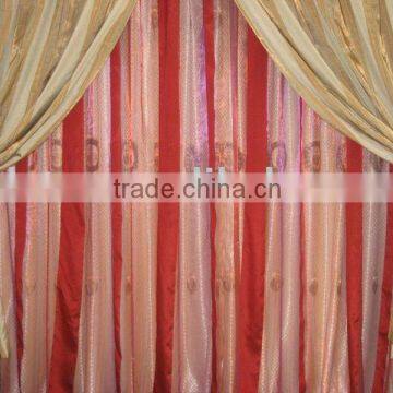 new style 100% polyester beautiful garden curtain