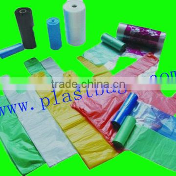 2014 top seller vest carrier bags on roll