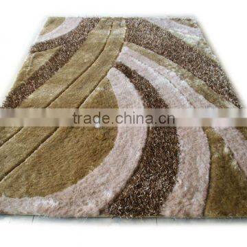 new multi-structure white polyester shaggy carpets