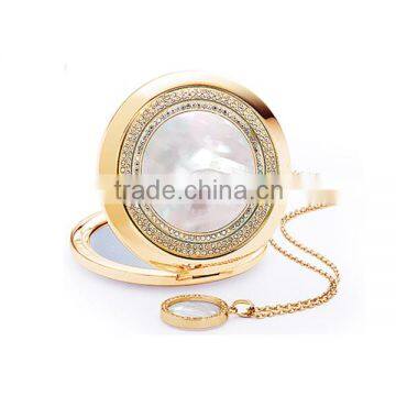 Popular best selling round shell cosmetic mirror