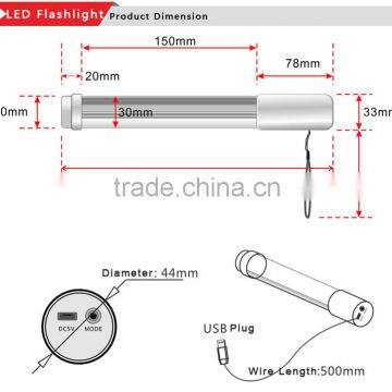 Rechargeable DC5V Led Flashlight for Emergency, Camping, Travel photo-6